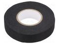 Tape: textile; W: 19mm; L: 15m; Thk: 0.13mm; modified acryl; black IPT 3730-19MM-15M
