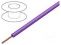 Wire; Silivolt®-1V; 1x1mm2; stranded; Cu; silicone; violet; 1.5kV STÄUBLI SILI-1V/1.0VI