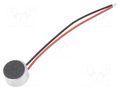 Microphone; electret; 50÷16000Hz; 2.2kΩ; -58dB; Ø6x3.5mm; 0.4mA LOUDITY LD-MC-6035W-1