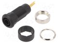 Connector: 2mm banana; socket; Overall len: 29mm; black; soldered STÄUBLI MLB2.0-L-21