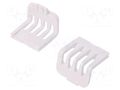 Stopper; ABS; white; vented; 10pcs. KRADEX ZM-CAP-WB-ABS