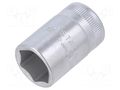 Socket; 6-angles,socket spanner; HEX 17mm; 1/2"; short STAHLWILLE ST-3030017