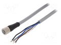 Cable: for sensors/automation; M12; PIN: 5; straight; 1.5m; plug MURR ELEKTRONIK 7000-P4221-9660150