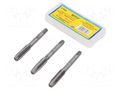Kit: taps; Thread: M8; Pitch: 1.25; 3pcs. MEGA MGA-67008