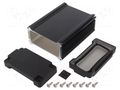 Enclosure: shielding; X: 106mm; Y: 150mm; Z: 56mm; aluminium; black TAKACHI TKC-AWN11-6-15EBB