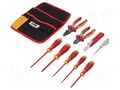 Kit: for assembly work; 1kV; belt pouch; 10pcs. FELO FL41399504