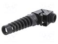 Cable gland; angular,with strain relief; M20; 1.5; IP68; black HUMMEL HUMMEL-1314200150