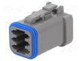 Connector: wire-wire; plug; female; PX0; PIN: 6; IP68; for cable BULGIN PX0105S06GY