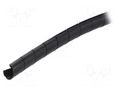 Spiral wrapping; ØBundle : 10÷100mm; polyamide; black; L: 30m HELLERMANNTYTON SBPAV09-PA6V0-BK