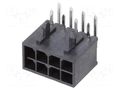 Connector: wire-board; socket; male; PIN: 8; Micro-Fit+; PCB snap MOLEX MX-212528-0800