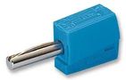 BANANA PLUG, 20A, CAGE CLAMP, BLUE 215-711