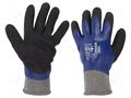 Protective gloves; Size: 9,L; blue; latex,polyester WONDER GRIP WG-538-L/09