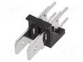 Terminal: spade terminal strip; 6.3mm; THT; 250V; straight; ways: 2 XINYA XY256V-A-2P-5.08