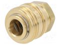 Quick connection coupling; 0÷35bar; brass; 38mm; 1000l/min PNEUMAT ES-18-A