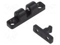 Ball catches; W: 8mm; L: 38mm; cast zinc; black; stainless steel ELESA+GANTER GN4490-ZD-38-1-SW