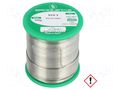 Tin; lead free; Sn97Ag3; 1mm; 250g; reel; 221°C; Flux: SW26 BROQUETAS ECO2-10/025H