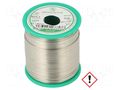Tin; lead free; Sn99Ag0,3Cu0,7; 0.8mm; 0.25kg; reel; 217÷227°C BROQUETAS ECO5-08/025H