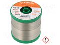 Tin; lead free; Sn99,3Cu0,7; 700um; 0.5kg; reel; 227°C; Flux: SW26 STANNOL S99C1HS10/0.7/0.5