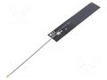 Antenna; 3G,4G,GSM,LTE; 1dBi,2.5dBi,3.4dBi; 150mm; U.FL 2J Antennas 2JF0624P010137UFL