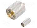 Connector: UHF (PL-259); plug; male; straight; crimped; for cable AMPHENOL RF 182100