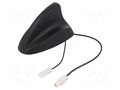 Antenna; automotive,SHARK; AM,FM; universal; 0.25m; 12VDC MTA 7677830