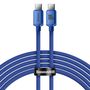 Baseus CAJY000703 USB-C - USB-C PD cable 100W 480Mb/s 2m - blue, Baseus 6932172602901 6932172602901