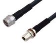 RF COAX CABLE, N PLUG-N BHD JACK, 2FT LCCA30194-FT2