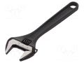 Wrench; adjustable; 200mm; Max jaw capacity: 29mm; phosphated C.K CK-T4366-200