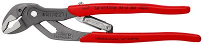 KNIPEX 85 01 250 SmartGrip® Water Pump Pliers with automatic adjustment with plastic handles grey atramentized 250 mm 85 01 250 4003773061304