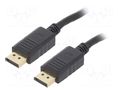 Cable; DisplayPort plug,both sides; PVC; 3m; black; 28AWG; Core: Cu GEMBIRD CC-DP2-10