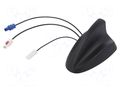 Antenna; automotive,SHARK; AM,FM,GNSS; universal; 0.25m MTA 7677825