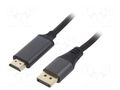 Cable; DisplayPort plug,HDMI plug; textile; DisplayPort 1.2 GEMBIRD CC-DP-HDMI-4K-6