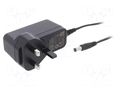 Power supply: switching; mains,plug-in; 9VDC; 2A; 18W; Out: 5,5/2,1 XP POWER VEL18US090-UK-JA