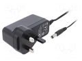 Power supply: switching; mains,plug-in; 15VDC; 1.6A; 24W; 85% XP POWER VEL24US150-UK-JA