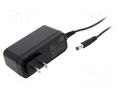 Power supply: switching; mains,plug-in; 24VDC; 1A; 24W; 85%; 0÷60°C XP POWER VEL24US240-US-JA