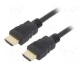 Cable; HDMI plug,both sides; PVC; 1.8m; black; HDMI 2.0; 30AWG GEMBIRD CC-HDMI4-6