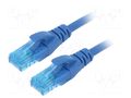 Patch cord; RJ45 plug,both sides; U/UTP; 5e; stranded; CCA; 0.25m DIGITUS DK-1512-0025/B