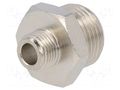 Nipple; threaded,reductive; nickel plated brass; max.300°C PNEUMAT 2030-1/8-3/8
