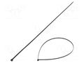 Cable tie; L: 1095mm; W: 8.9mm; black; polyamide; 780N; Ømax: 330mm HELLERMANNTYTON T150XL-PA66HS-BK