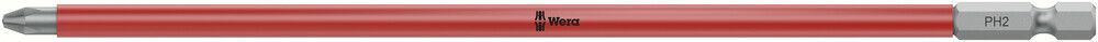 853/4 ACR® SL bits with sleeve, magnetized, PH 2x200, Wera 05203914001