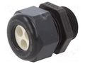 Cable gland; multi-hole; M25; 1.5; IP68; polyamide; black; 7mm HUMMEL HUMMEL-1581250151
