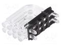 Fiber for LED; Ø2mm; No.of mod: 8; round; Front: convex MENTOR 1296.2024