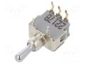 Switch: toggle; Pos: 3; SPDT; (ON)-OFF-ON; 0.05A; 0.05A; ATE; 50mΩ KNITTER-SWITCH ATE1H-RA