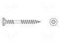 Screw; for wood; 4.5x50; Head: countersunk; Torx®; TX20; SPAX®; 8mm BOSSARD B4.5X50/BN20933