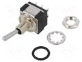 Switch: toggle; Pos: 2; DPDT; ON-ON; 6A/125VAC; 6A/6VDC; MTE; 20mΩ KNITTER-SWITCH MTE206N