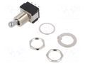 Switch: toggle; Pos: 2; 3PDT; ON-ON; 6A/125VAC; 6A/6VDC; MTG; 20mΩ KNITTER-SWITCH MTG306D
