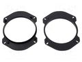 Speaker frame; 130mm; Alfa Romeo,Fiat,Peugeot; 2pcs. ACV RAM-20.599/K