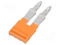 Comb bridge; orange; ways: 2 WEIDMÜLLER ZQV4N/2