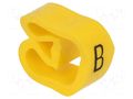 Markers; Marking: B; 8÷16mm; PVC; yellow; -30÷80°C; leaded; CLI C WEIDMÜLLER WM-0253411639