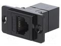 Coupler; DUALSLIM; Cat: 3; 6p4c; RJ11 socket,both sides; 29mm CLIFF CP30723MB